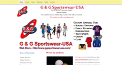 Desktop Screenshot of ggsportswear-usa.com